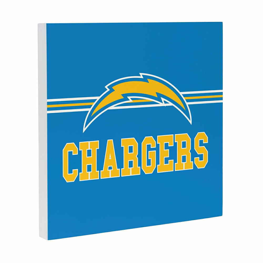 Los Angeles Chargers Wood Wall Sign, 12x12 - Home