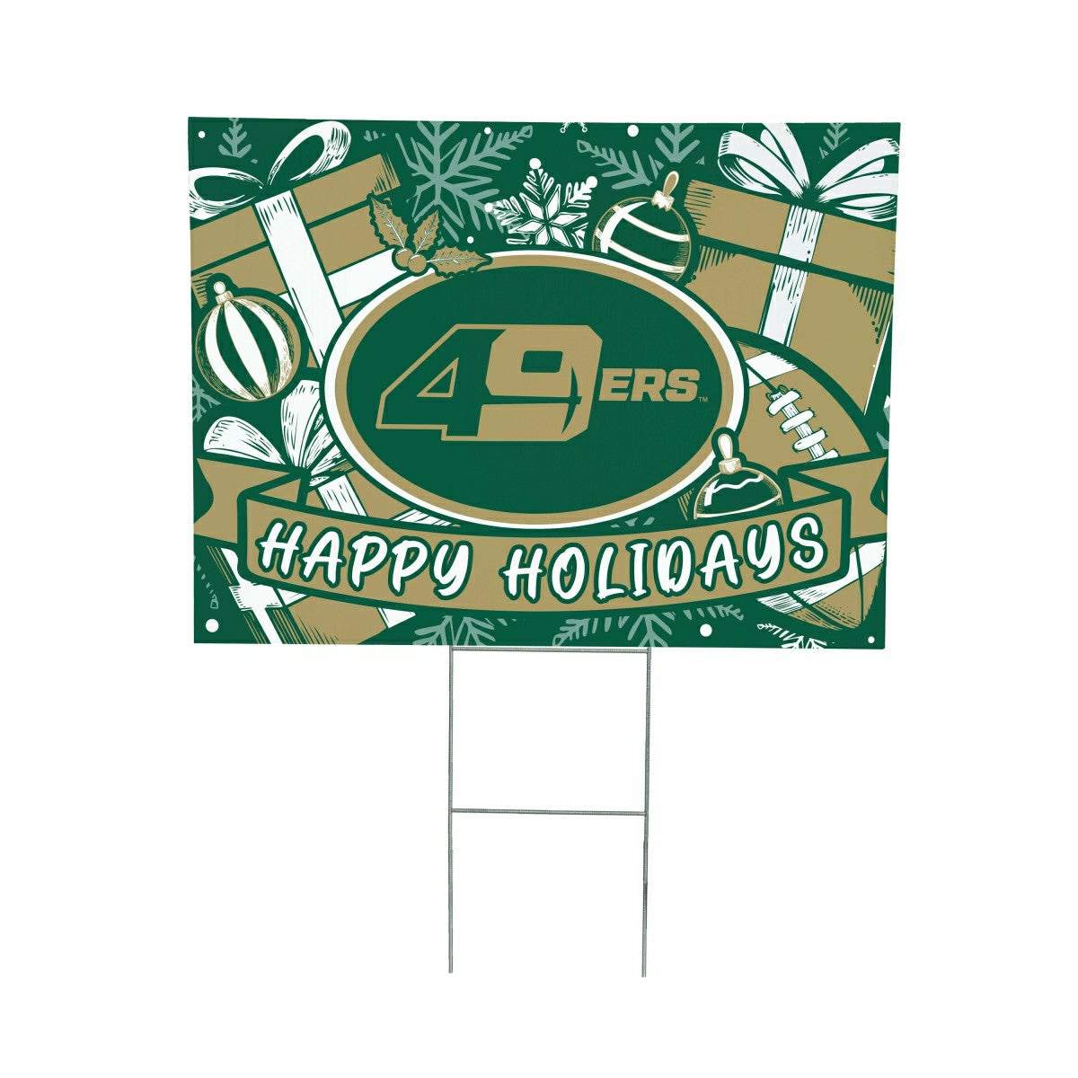 University of North Carolina/Charlotte Yard Sign, Holiday - Home