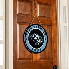 Utah Hockey Club Round Door Décor with Hanging Rope, 18x18 - Home