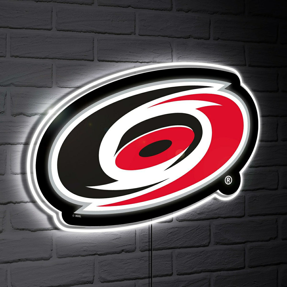 Carolina Hurricanes LED Wall Decor, Glazelite, Logo - Home