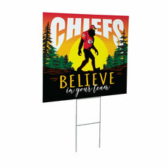 Kansas City Chiefs Yard Sign, Bigfoot - Home