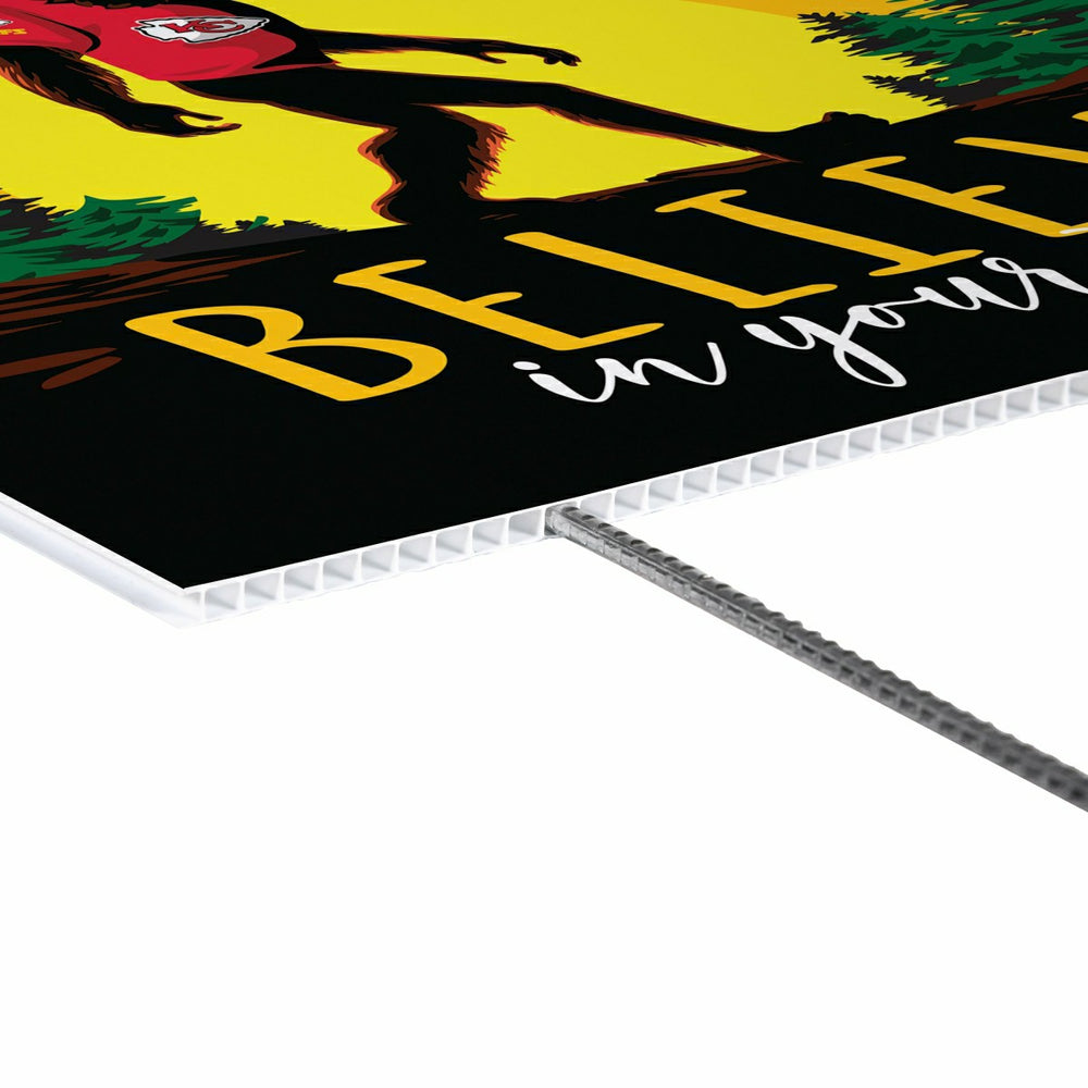 Kansas City Chiefs Yard Sign, Bigfoot - Home