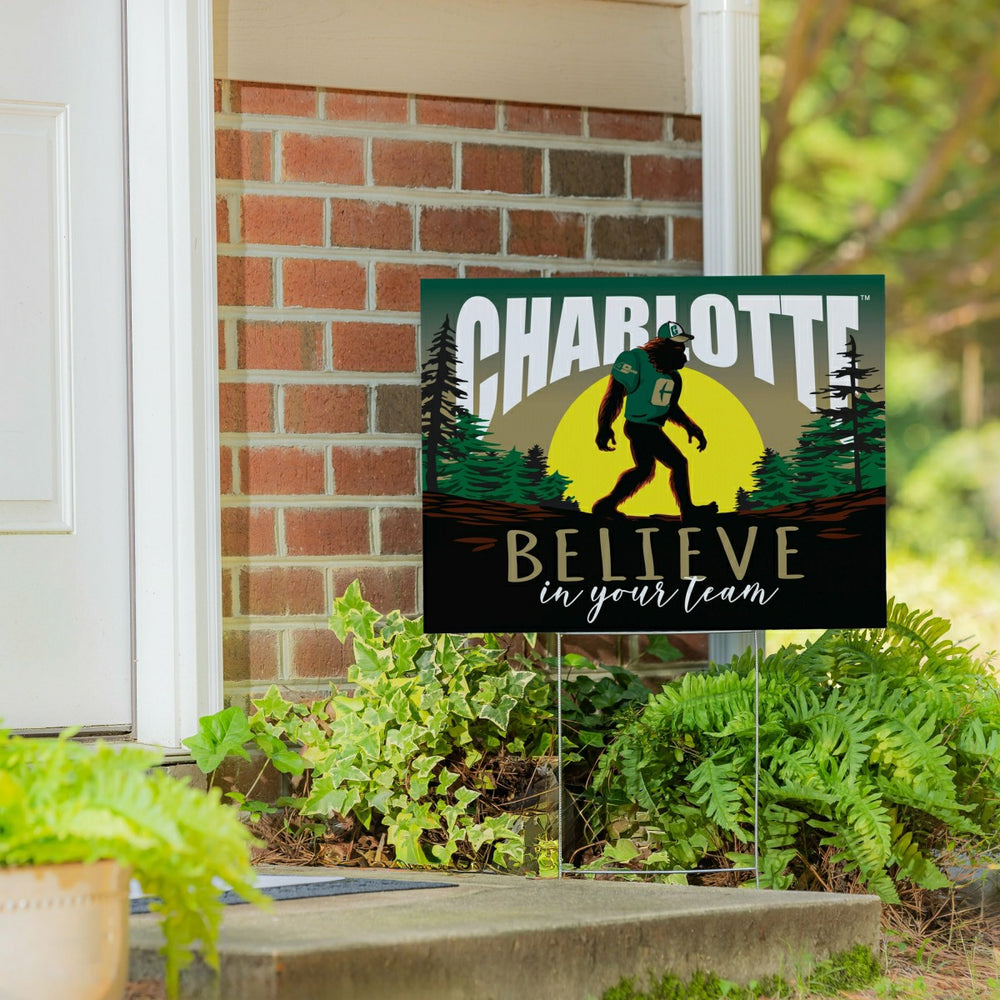 University of North Carolina/Charlotte Yard Sign, Bigfoot - Home