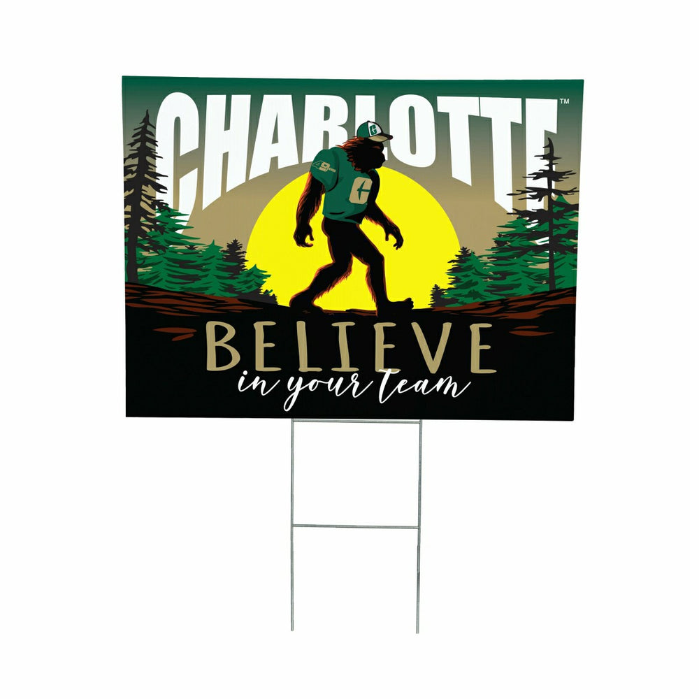 University of North Carolina/Charlotte Yard Sign, Bigfoot - Home