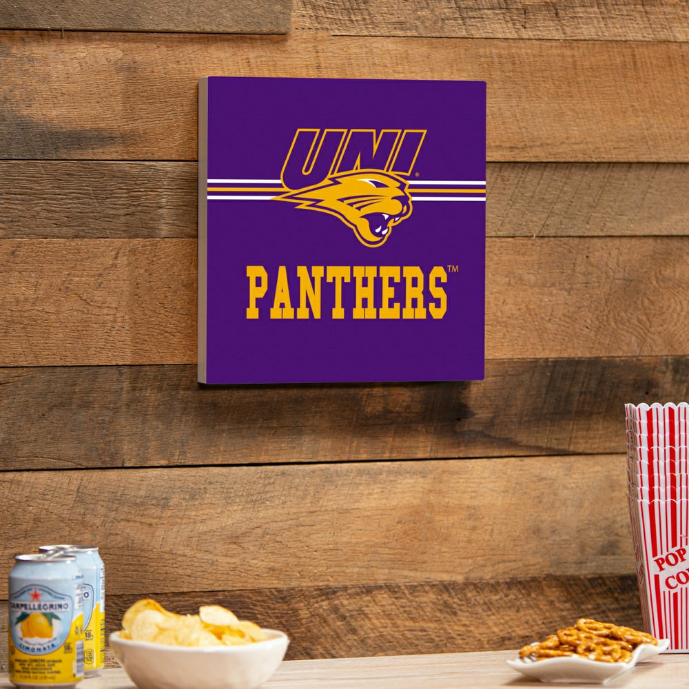 University of Northern Iowa Wood Wall Sign, 12x12 - Home