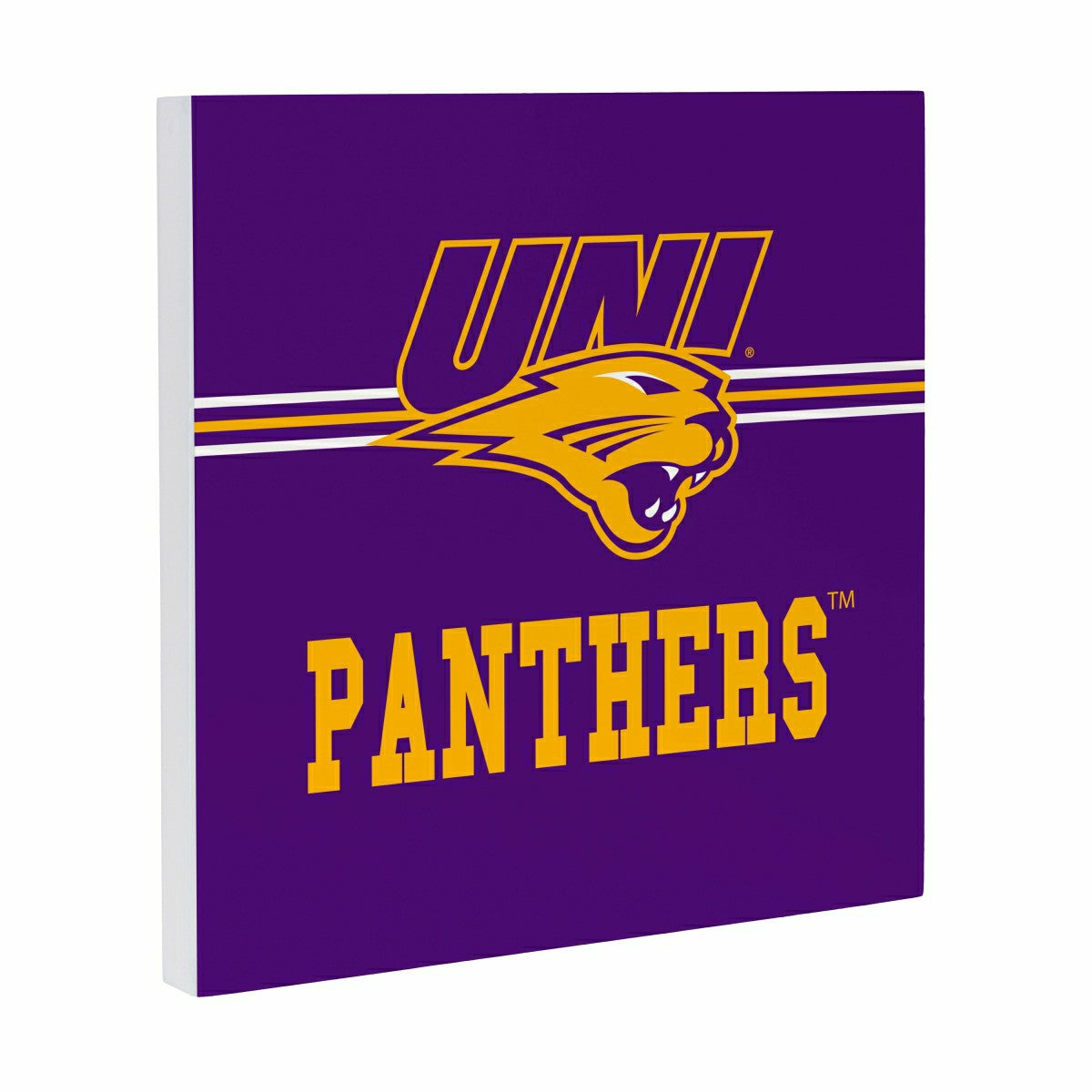 University of Northern Iowa Wood Wall Sign, 12x12 - Home