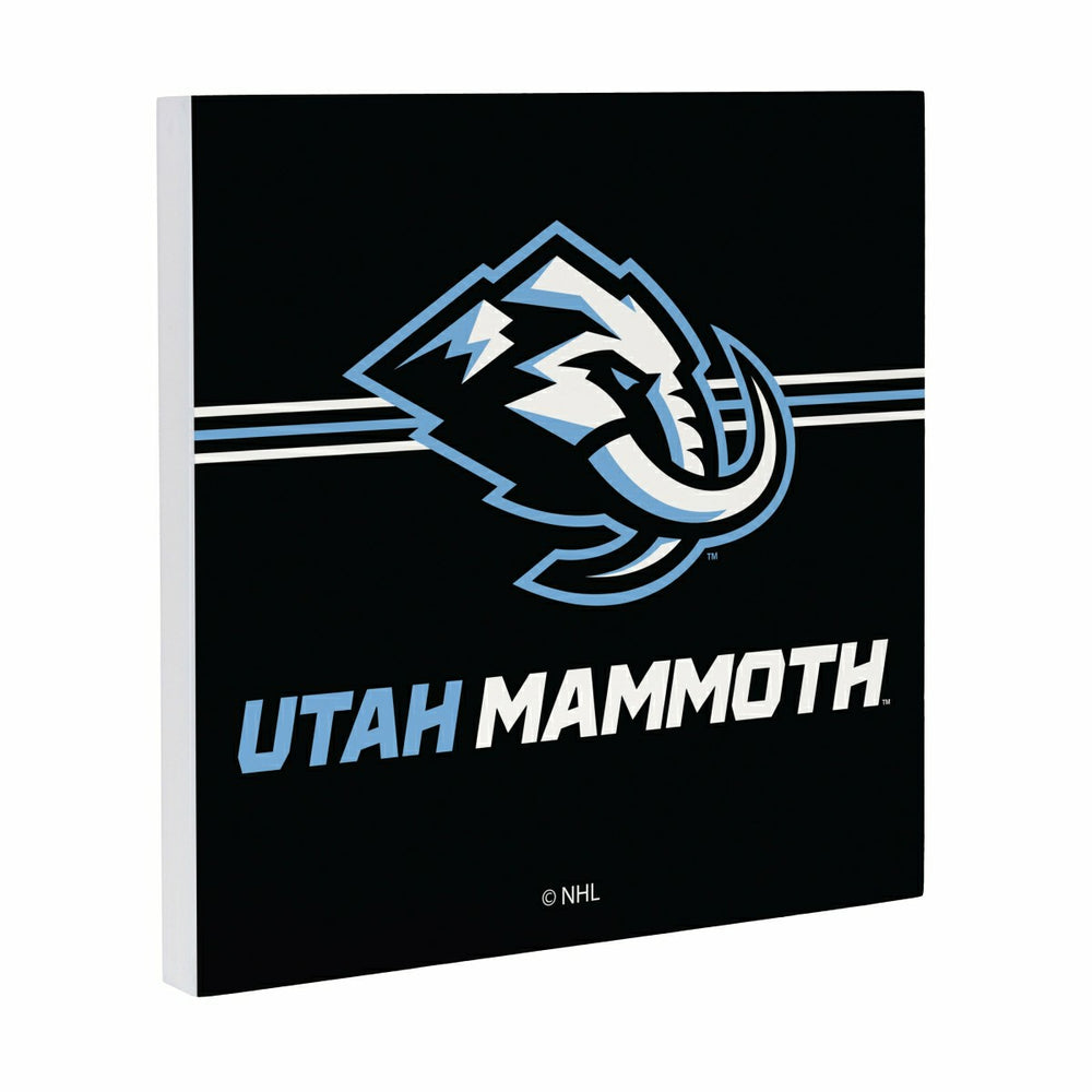 Utah Hockey Club Wood Wall Sign, 12x12 - Home
