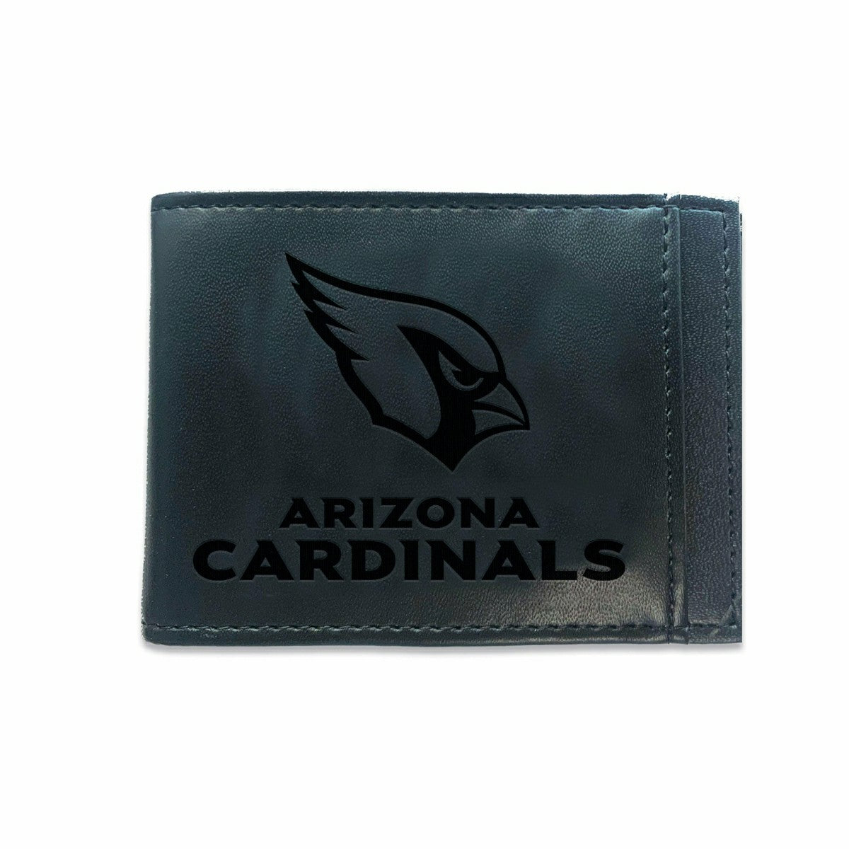 Front Pocket Wallet w/ RFID Blocking, Arizona Cardinals, Black - Home