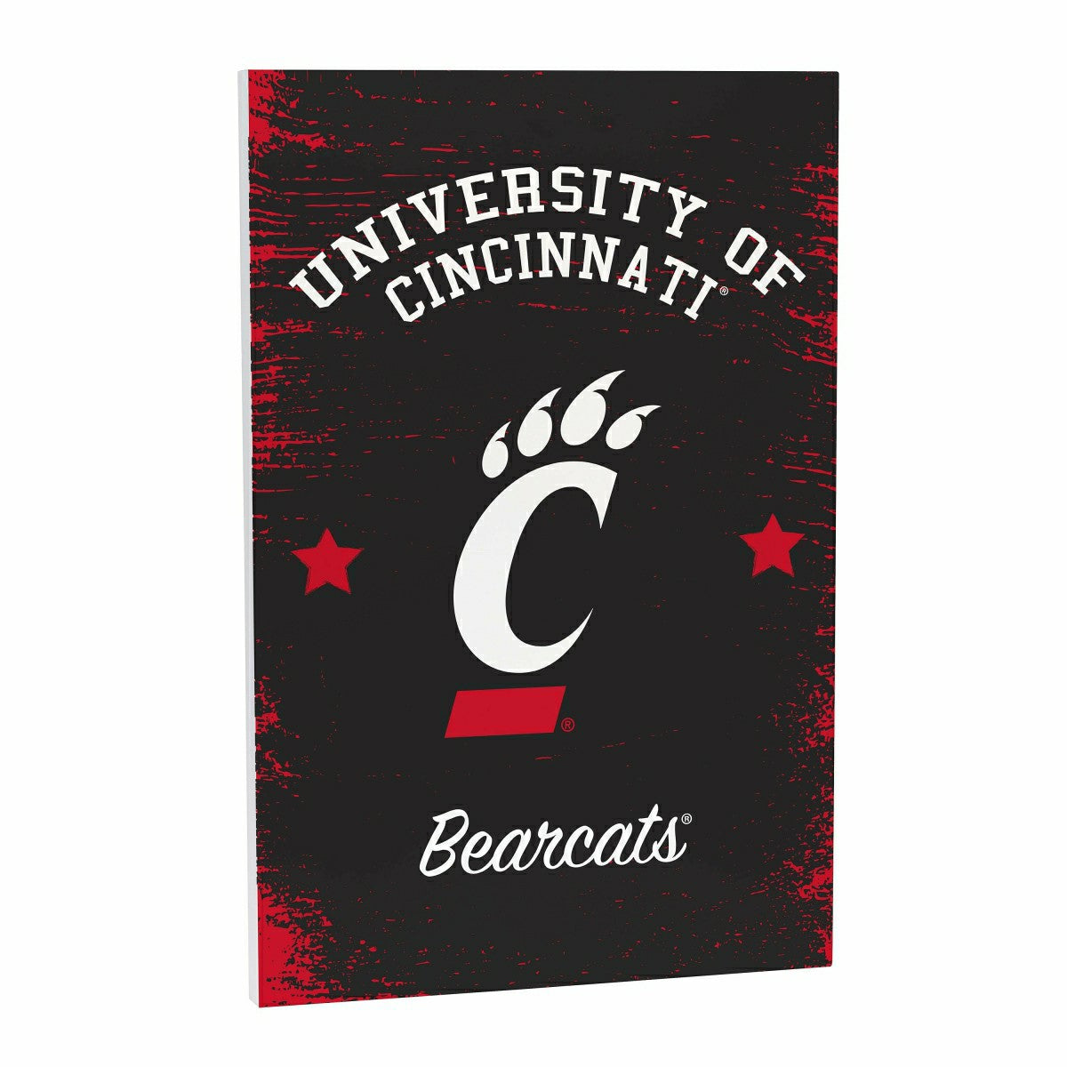 University of Cincinnati Wood Wall Sign, 16x24 - Home