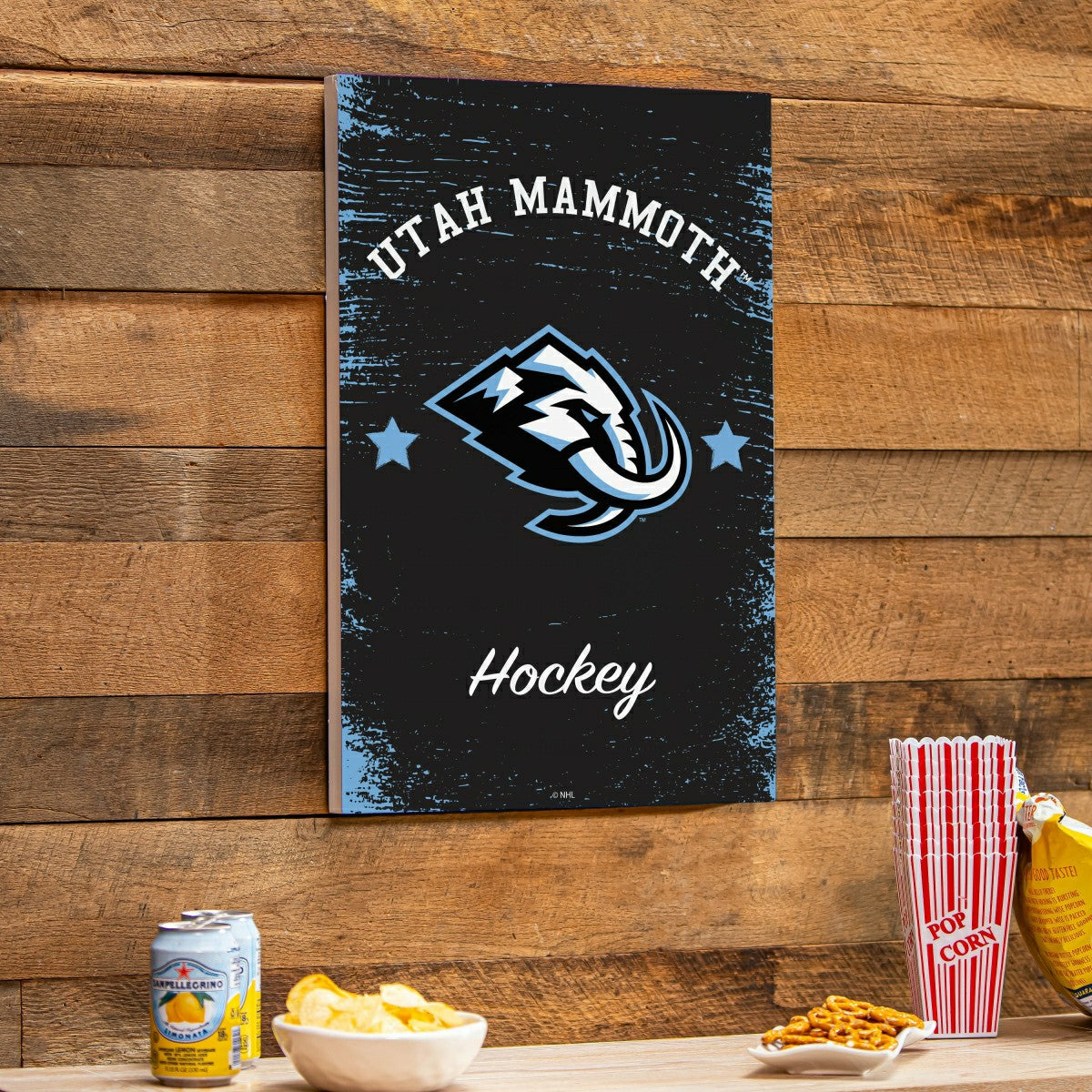 Utah Hockey Club Wood Wall Sign, 16x24 - Home