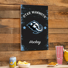 Utah Hockey Club Wood Wall Sign, 16x24 - Home