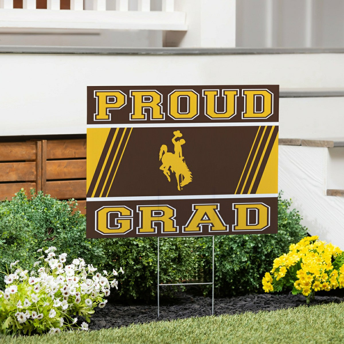 University of Wyoming Coroplast Yard Sign Graduate - Home