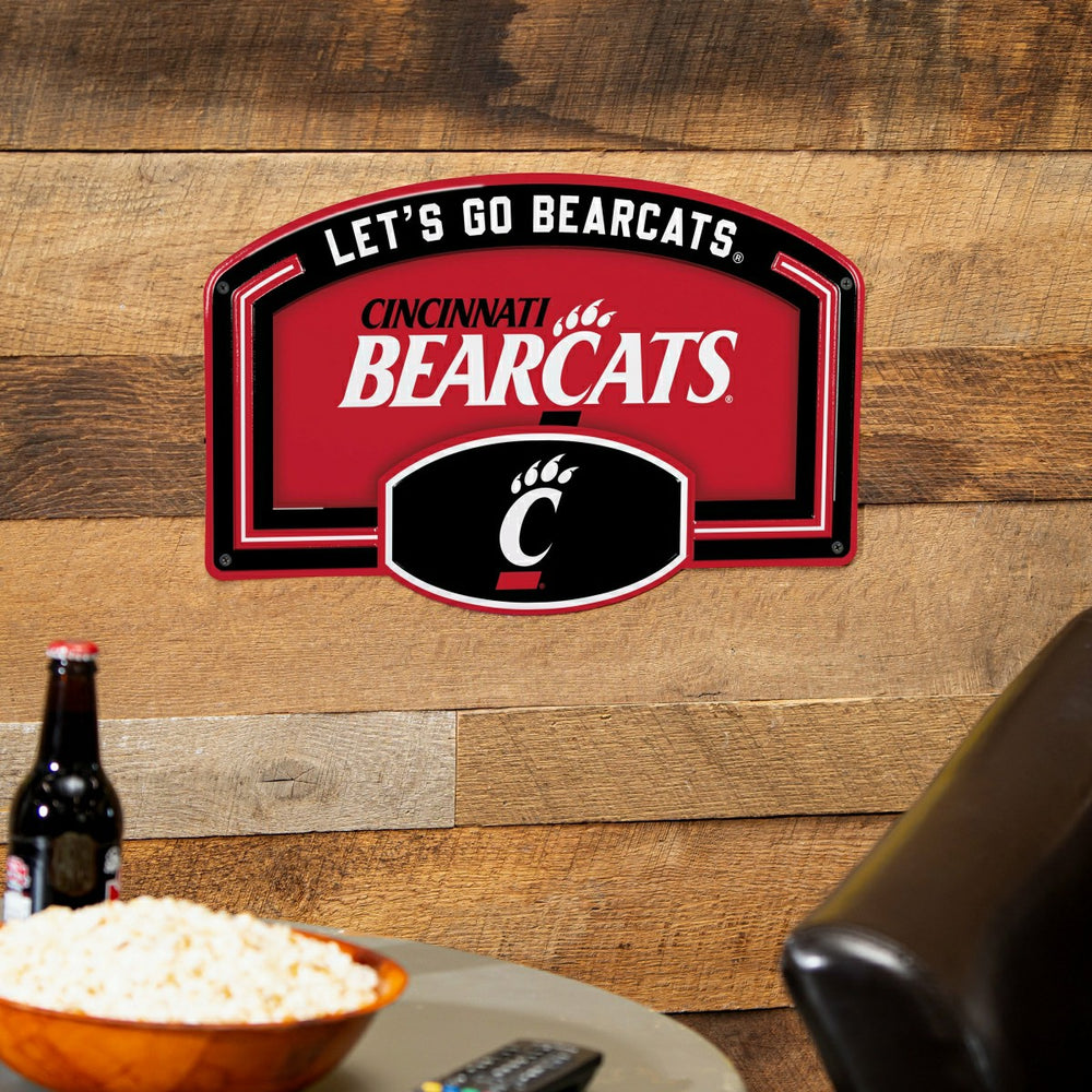 University of Cincinnati USA Embossed Steel Wall Sign, 11" x 17" - Home
