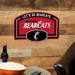 University of Cincinnati USA Embossed Steel Wall Sign, 11" x 17" - Home