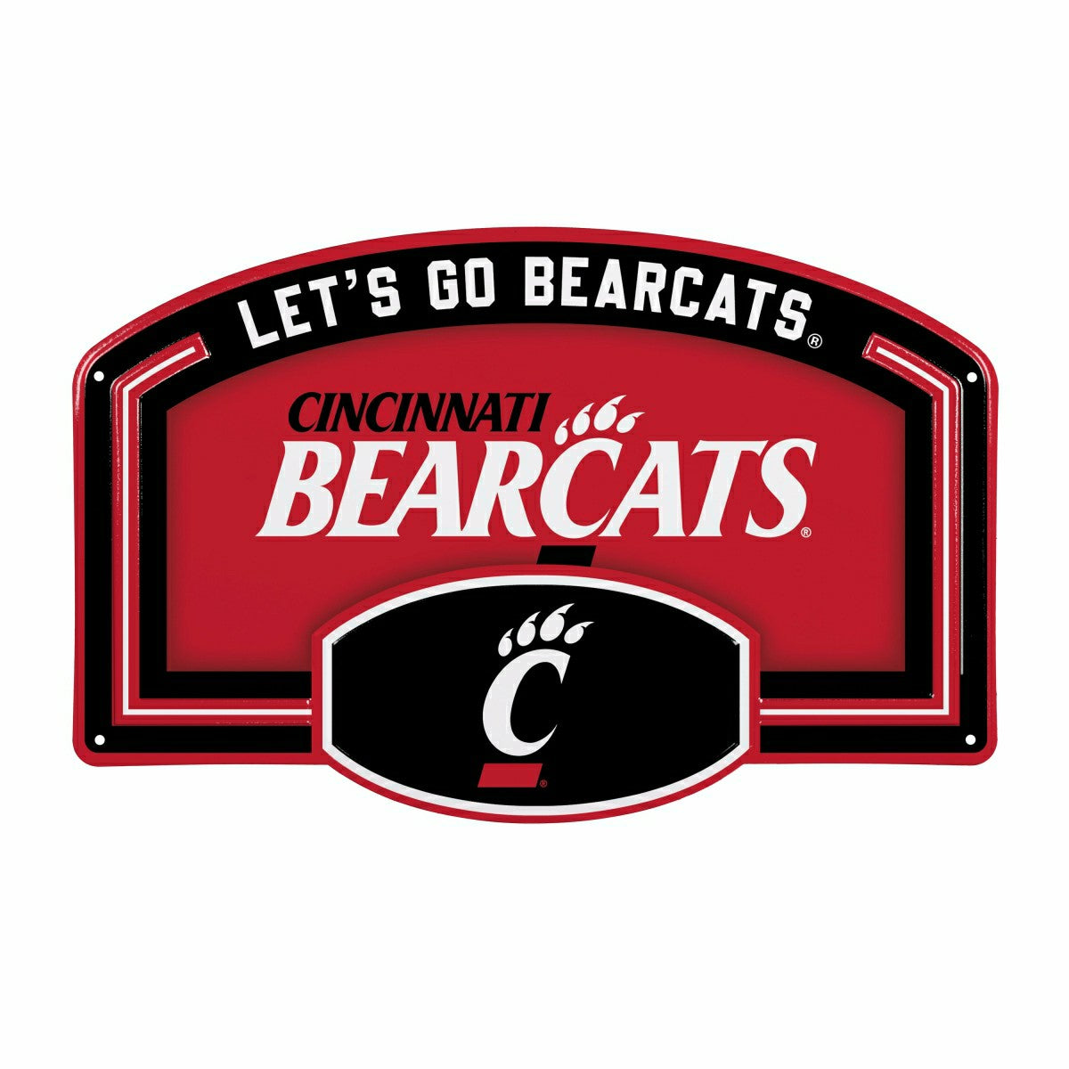 University of Cincinnati USA Embossed Steel Wall Sign, 11" x 17" - Home