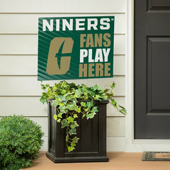University of North Carolina/Charlotte Coroplast Yard Sign "Fans Play  - Home