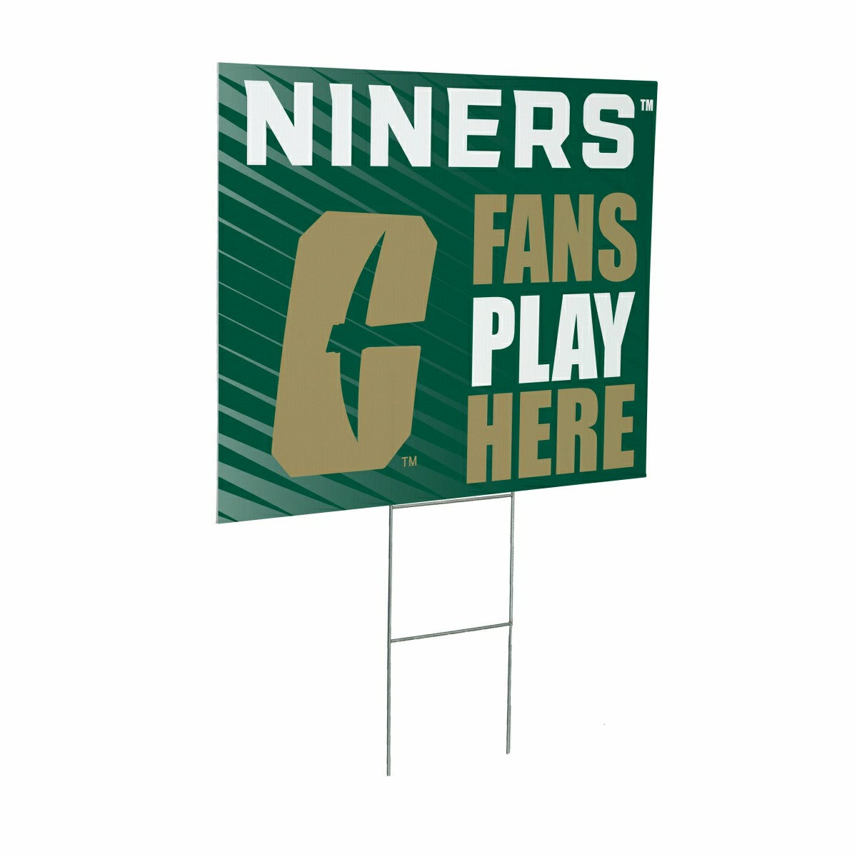 University of North Carolina/Charlotte Coroplast Yard Sign "Fans Play  - Home