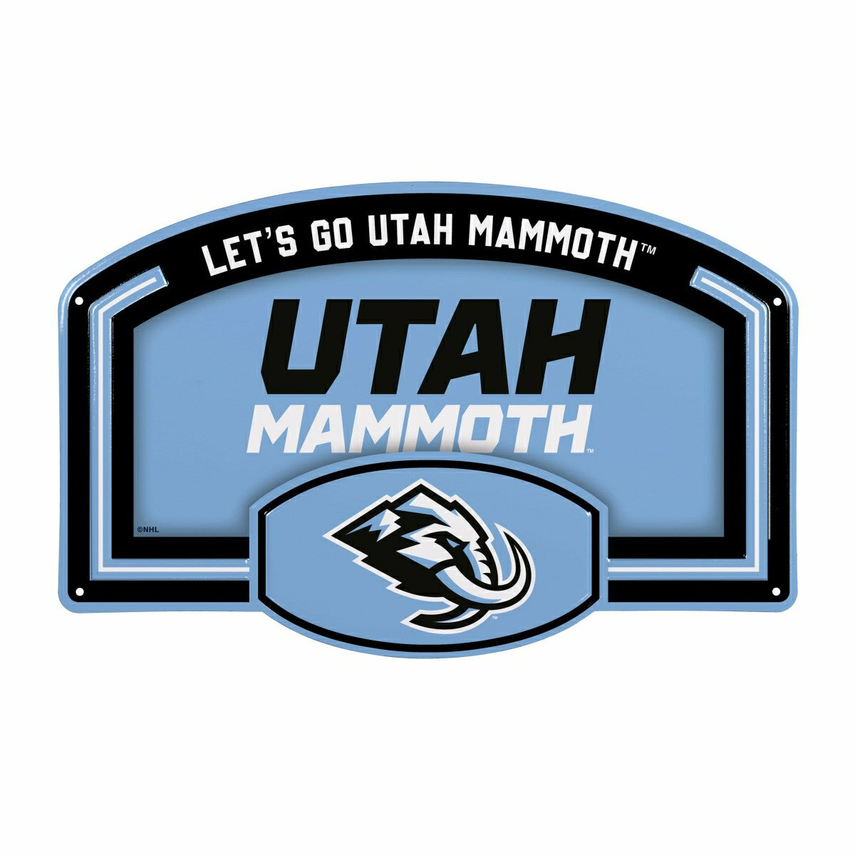 Utah Mammoth USA Embossed Steel Wall Sign, 11" x 17" - Home