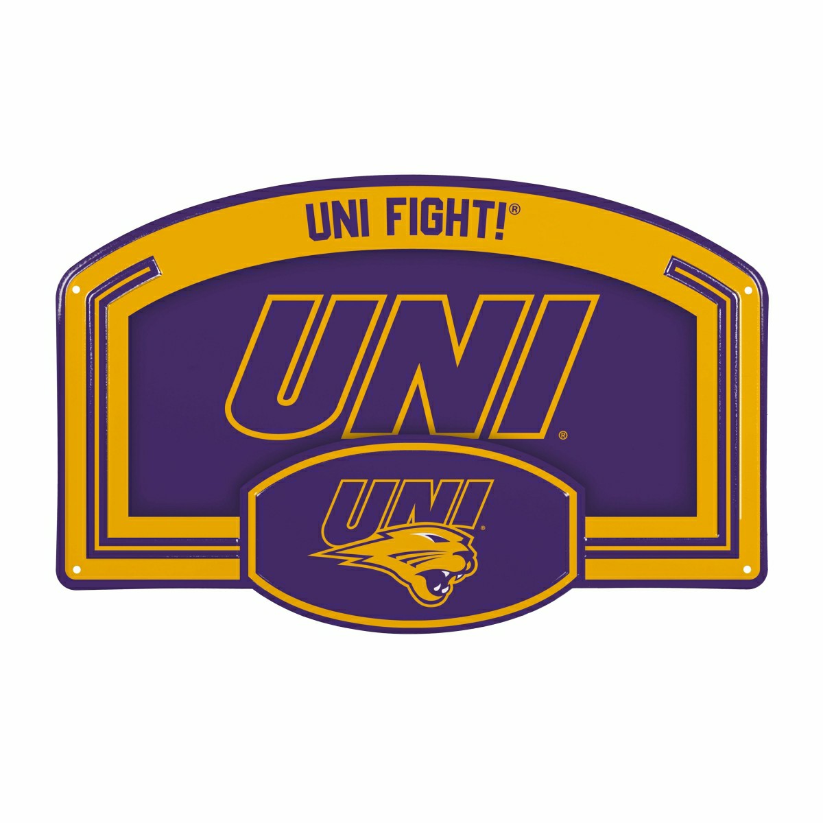 University of Northern Iowa USA Embossed Steel Wall Sign, 11" x 17" - Home