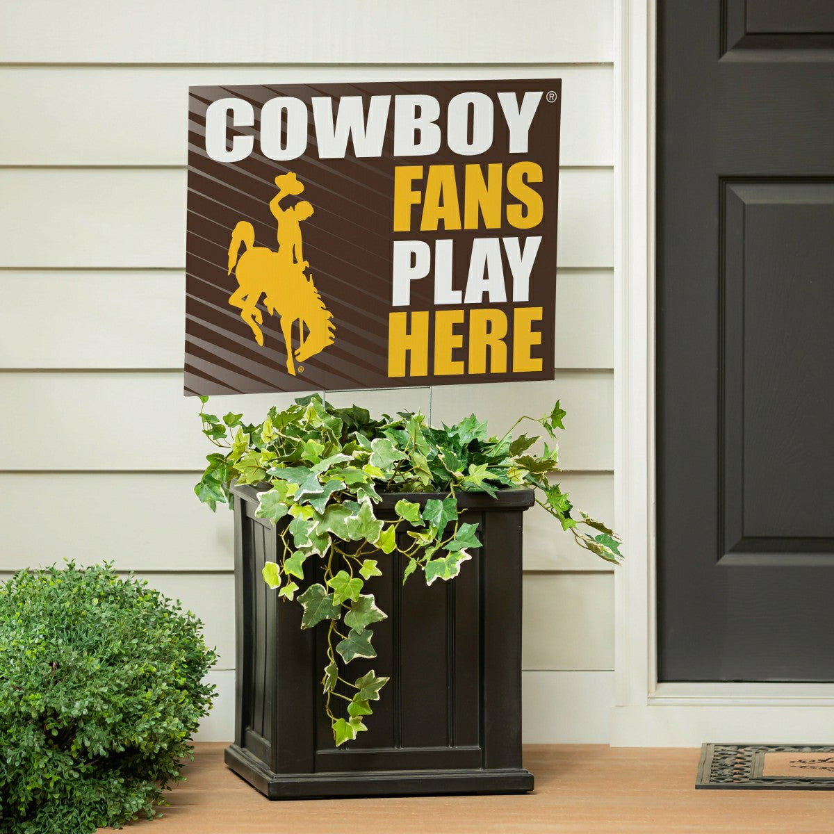 University of Wyoming Coroplast Yard Sign "Fans Play Here" - Home