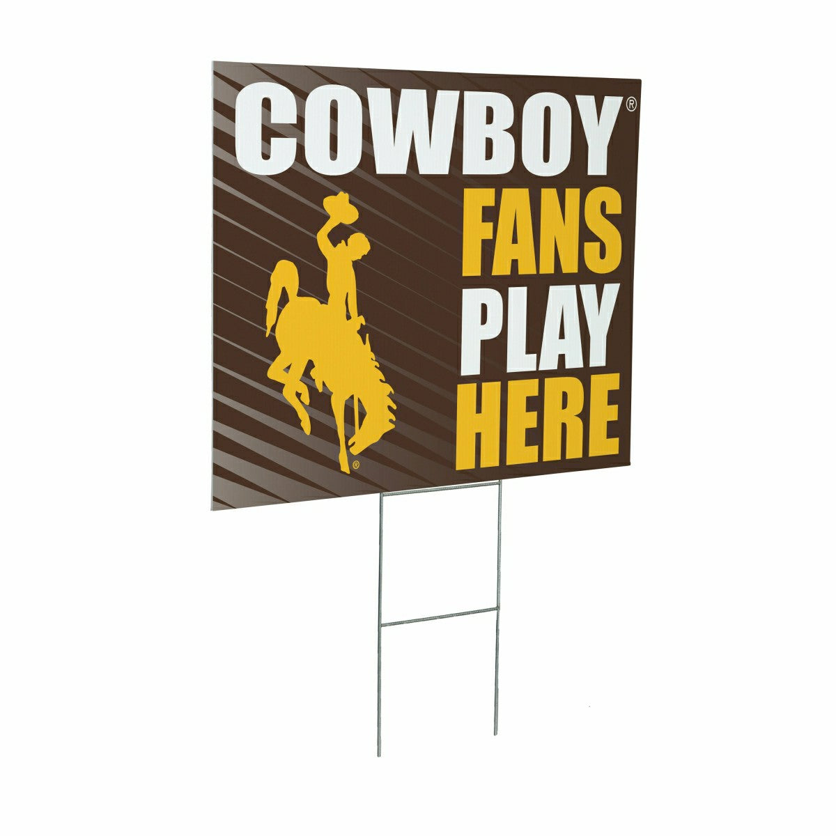 University of Wyoming Coroplast Yard Sign "Fans Play Here" - Home