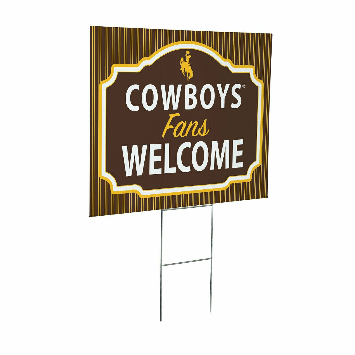 University of Wyoming Coroplast Yard Sign, "Fans Welcome" - Home
