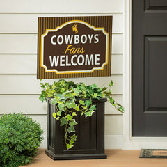 University of Wyoming Coroplast Yard Sign, "Fans Welcome" - Home