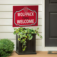 North Carolina State University Coroplast Yard Sign, "Fans Welcome" - Home