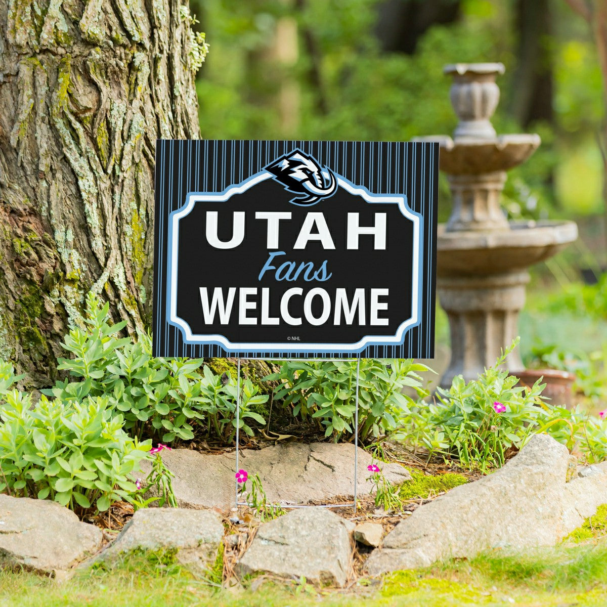 Utah Hockey Club Coroplast Yard Sign, "Fans Welcome" - Home