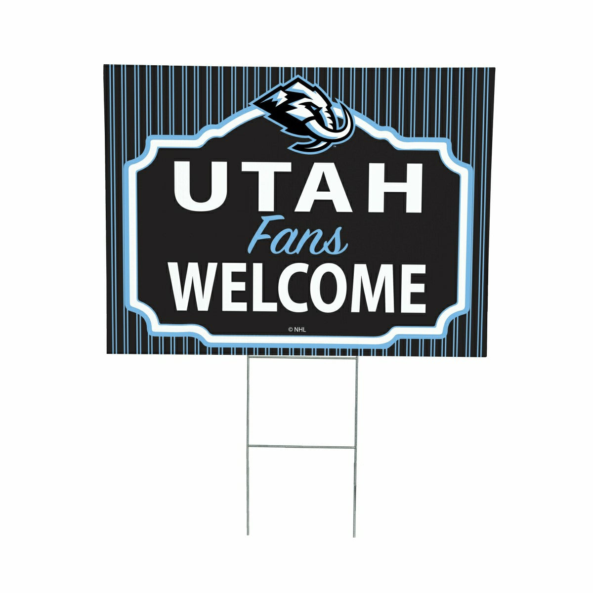 Utah Hockey Club Coroplast Yard Sign, "Fans Welcome" - Home