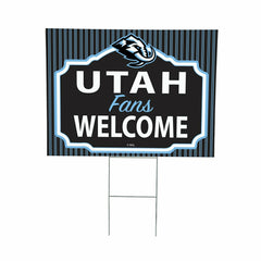 Utah Hockey Club Coroplast Yard Sign, "Fans Welcome" - Home