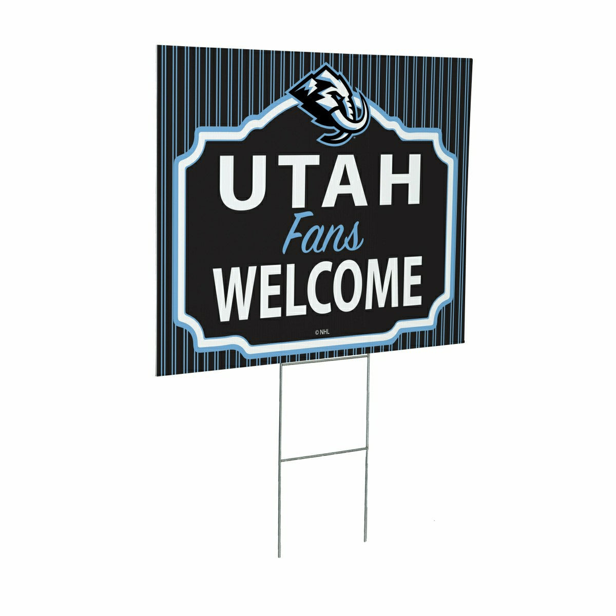 Utah Hockey Club Coroplast Yard Sign, "Fans Welcome" - Home