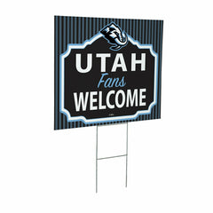 Utah Hockey Club Coroplast Yard Sign, "Fans Welcome" - Home
