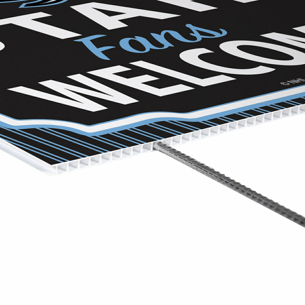 Utah Hockey Club Coroplast Yard Sign, "Fans Welcome" - Home