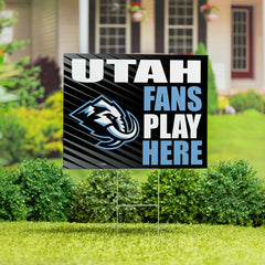 Utah Hockey Club Coroplast Yard Sign "Fans Play Here" - Home