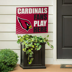 Arizona Cardinals Coroplast Yard Sign "Fans Play Here" - Home