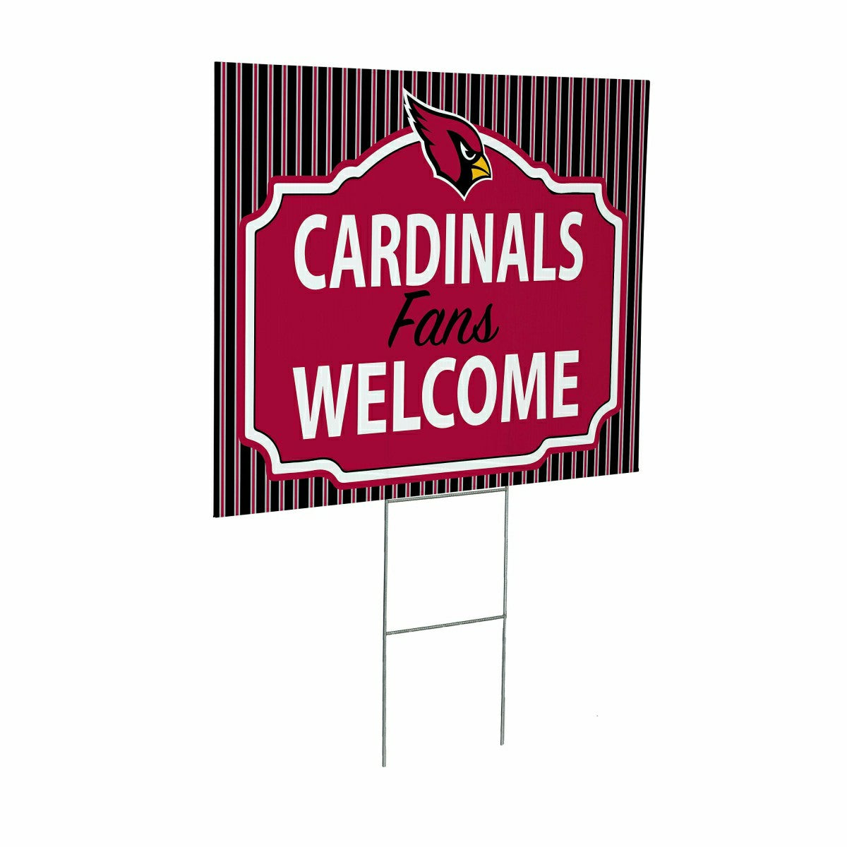 Arizona Cardinals Coroplast Yard Sign, Fans Welcome - Home