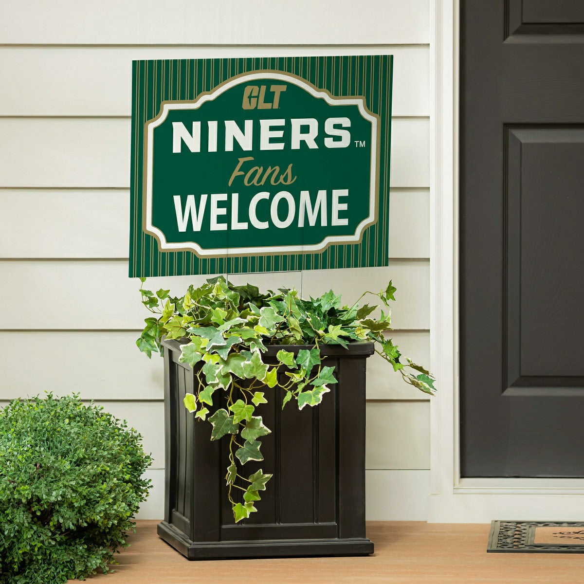 University of North Carolina/Charlotte Coroplast Yard Sign, "Fans Welc - Home