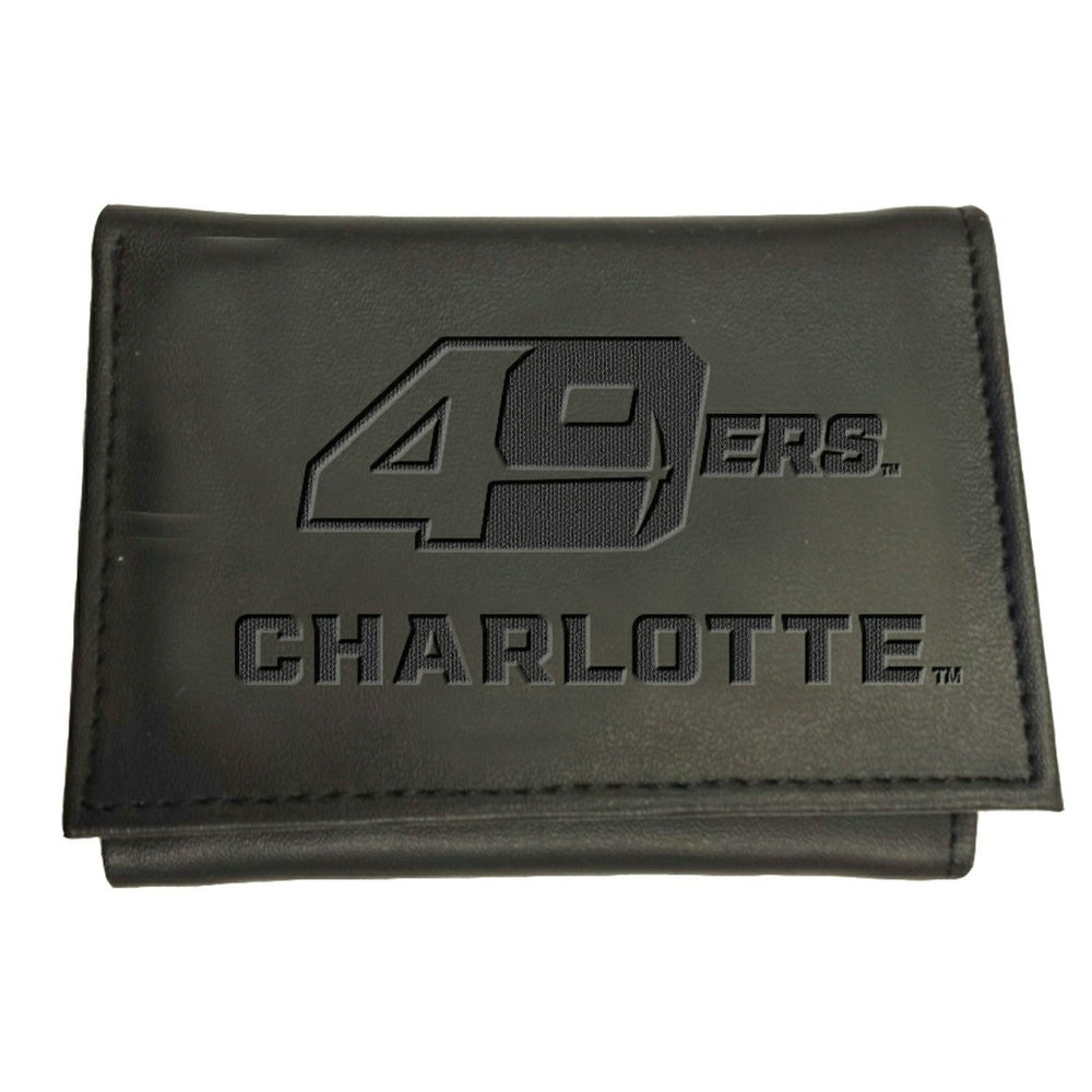 University of North Carolina, Charlotte, Tri-Fold Wallet, Black - Home