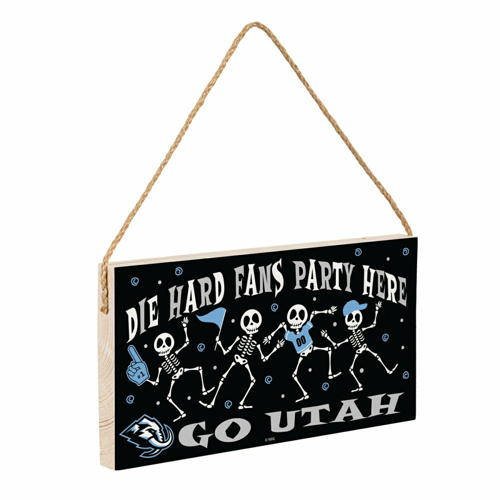 Utah Mammoth Halloween Wood Wall Sign, 6x11 - Home