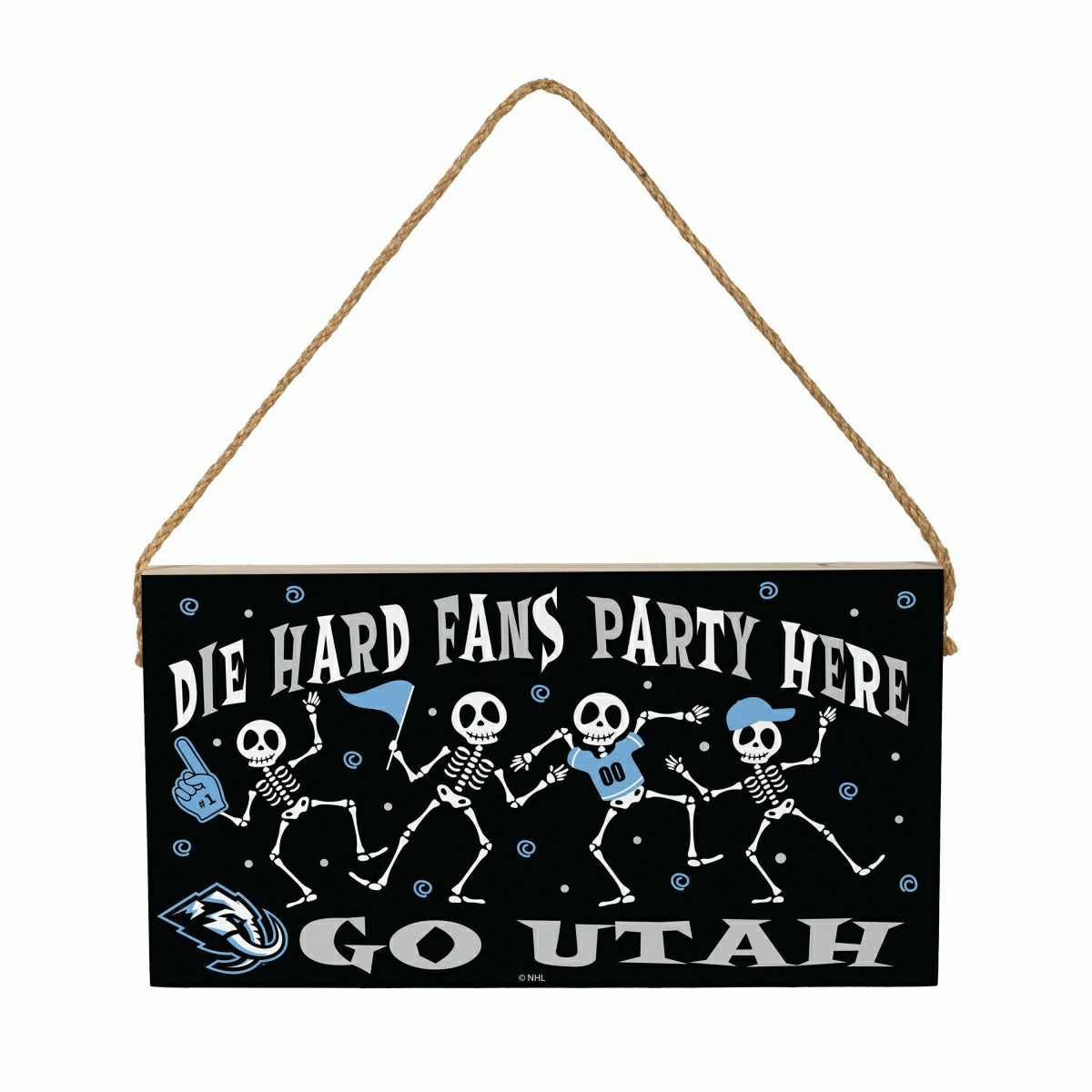 Utah Mammoth Halloween Wood Wall Sign, 6x11 - Home
