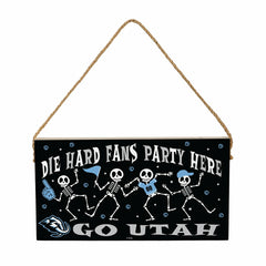 Utah Mammoth Halloween Wood Wall Sign, 6x11 - Home