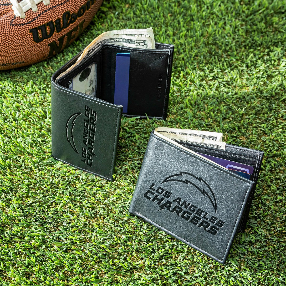 Los Angeles Chargers, Bi-Fold and Tri-Fold Wallet Gift Set, Black - Home