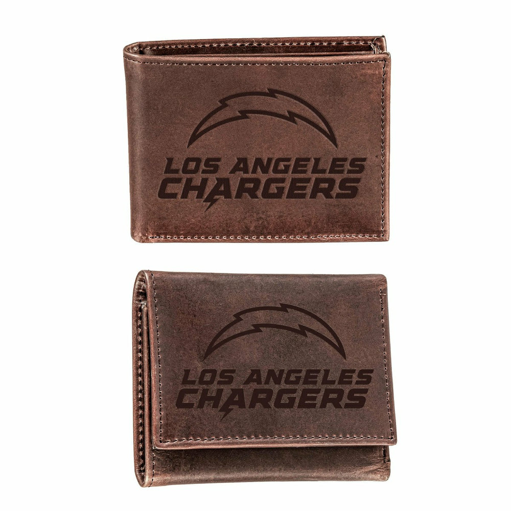 Los Angeles Chargers, Bi-Fold and Tri-Fold Wallet Gift Set, Brown - Home