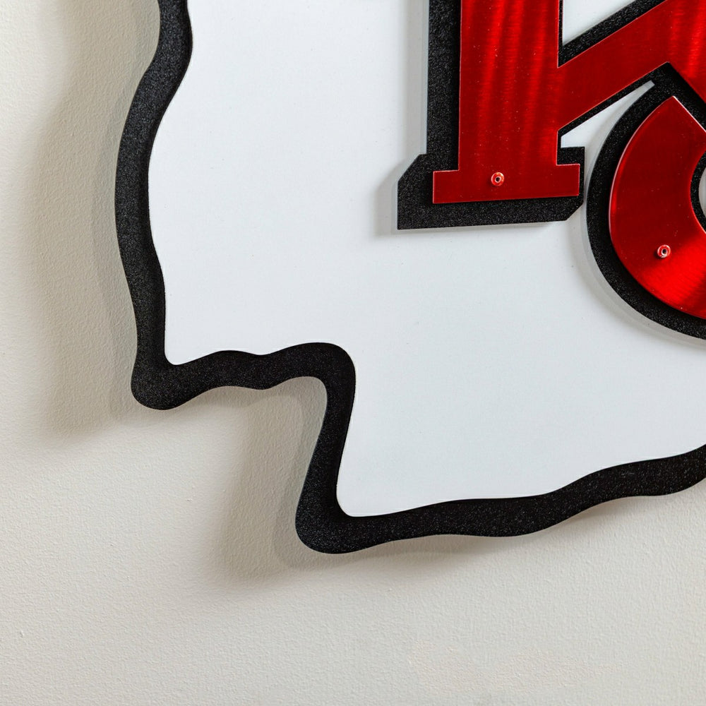 Kansas City Chiefs Premier Metal Wall Art - Home